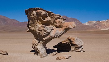 Arbol de Piedra in Salar de Uyuni